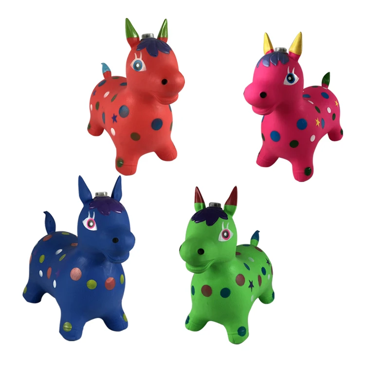  2021 Yohi Hot Sale Child Riding Horse Kids Hopping Bouncing Great Gift Inflatable Animal Cow