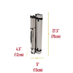 US Warehouse Outdoor Black Portable Folding Aluminum camp table