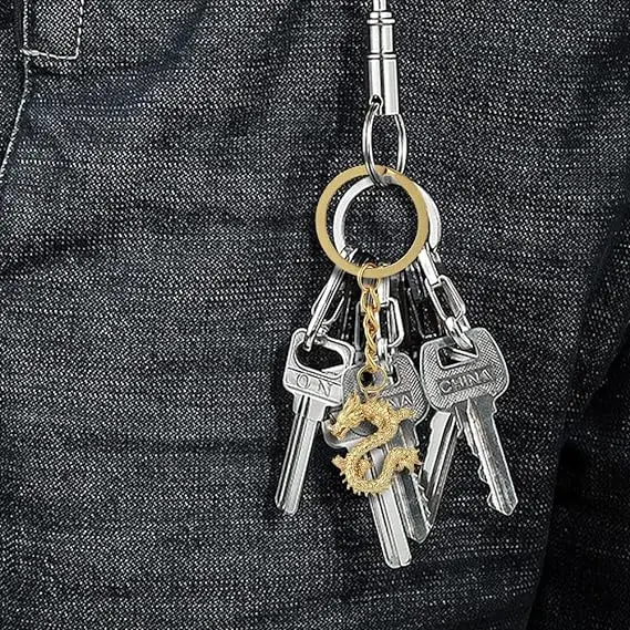 Chinese Dragon New Year Keychains Year of the Dragon Keychain Feng Shui Keyring Attracting Wealth and Good Luck