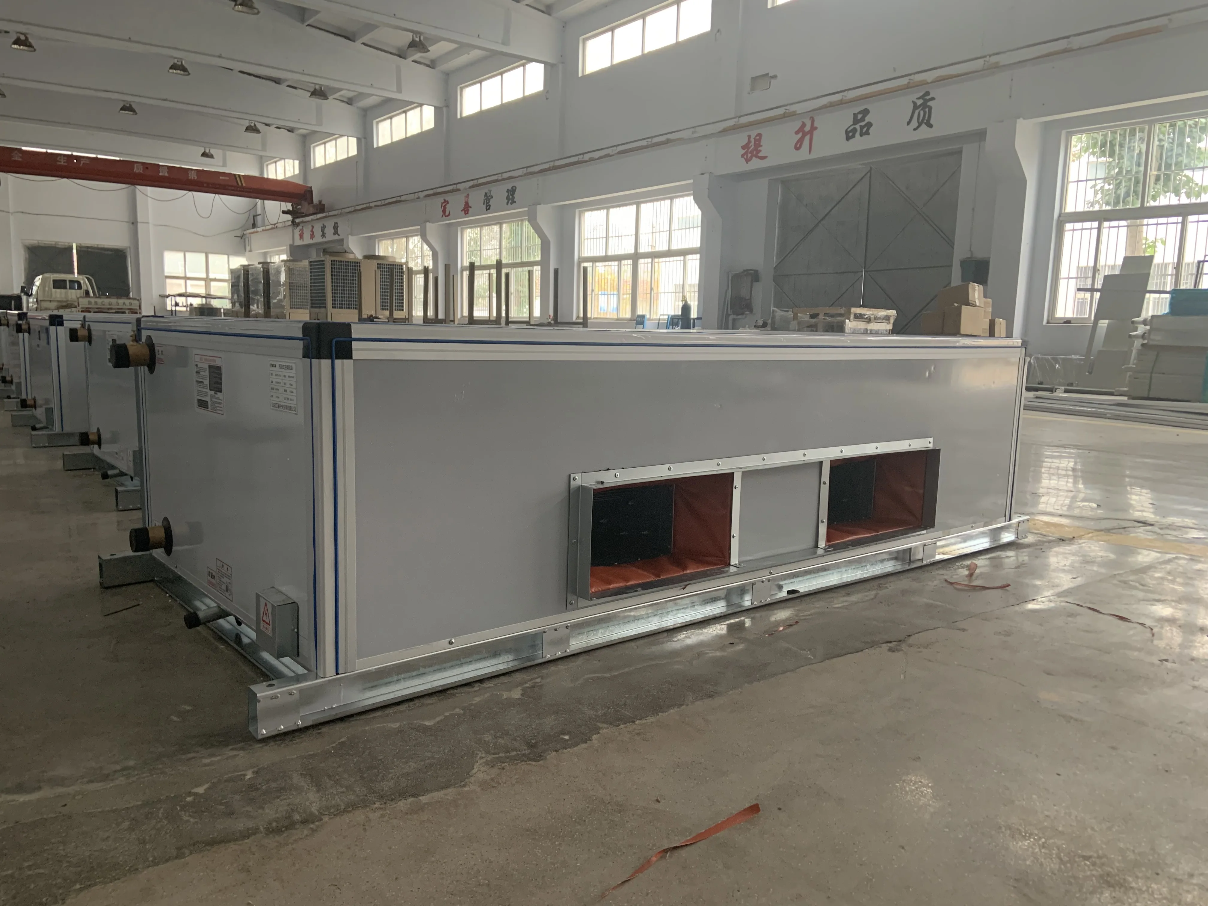 AHU high air flow ceiling-mounted air handling units with emitted air  CE certification