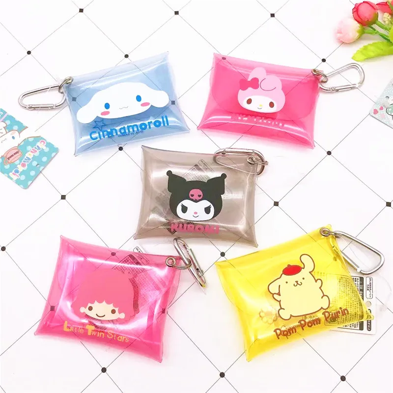 Creative Q version Pacha dog PVC coin purse Cute My Melody Yugui dog transparent jelly color storage bag pendant