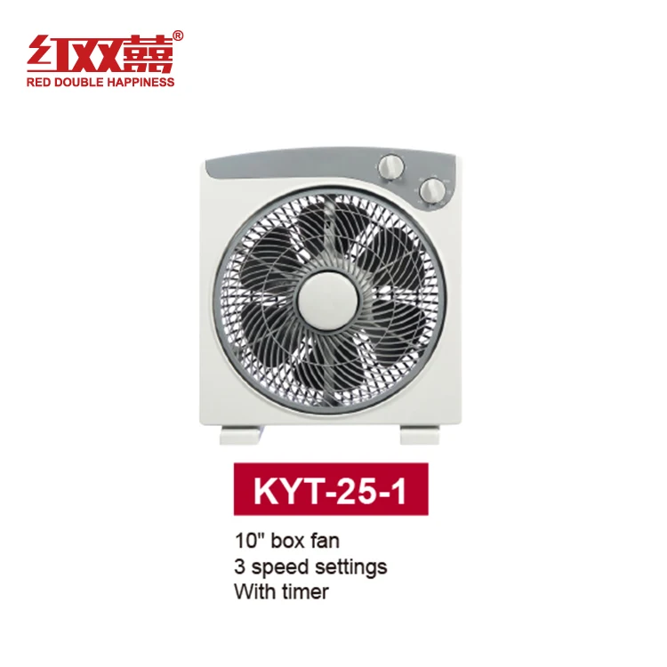 Factory 12 inch square louver with timer electric box fan