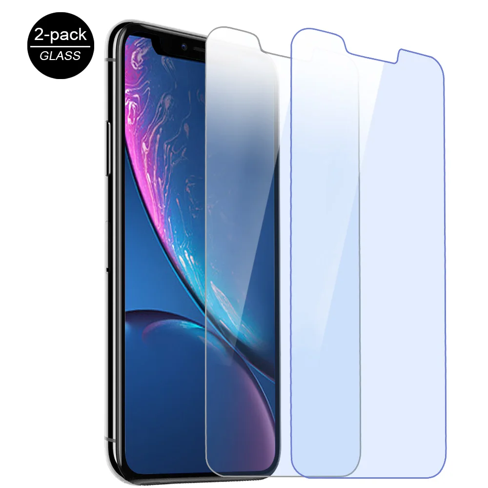 High quality Japan asahi Blue light cut Anti UV tempered glass mobile screen protector for iPhone 12pro max 11 X XS XR 7/8plus