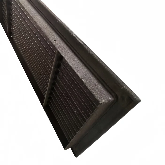 Aluminum alloy strip air vent with velvet to prevent condensation