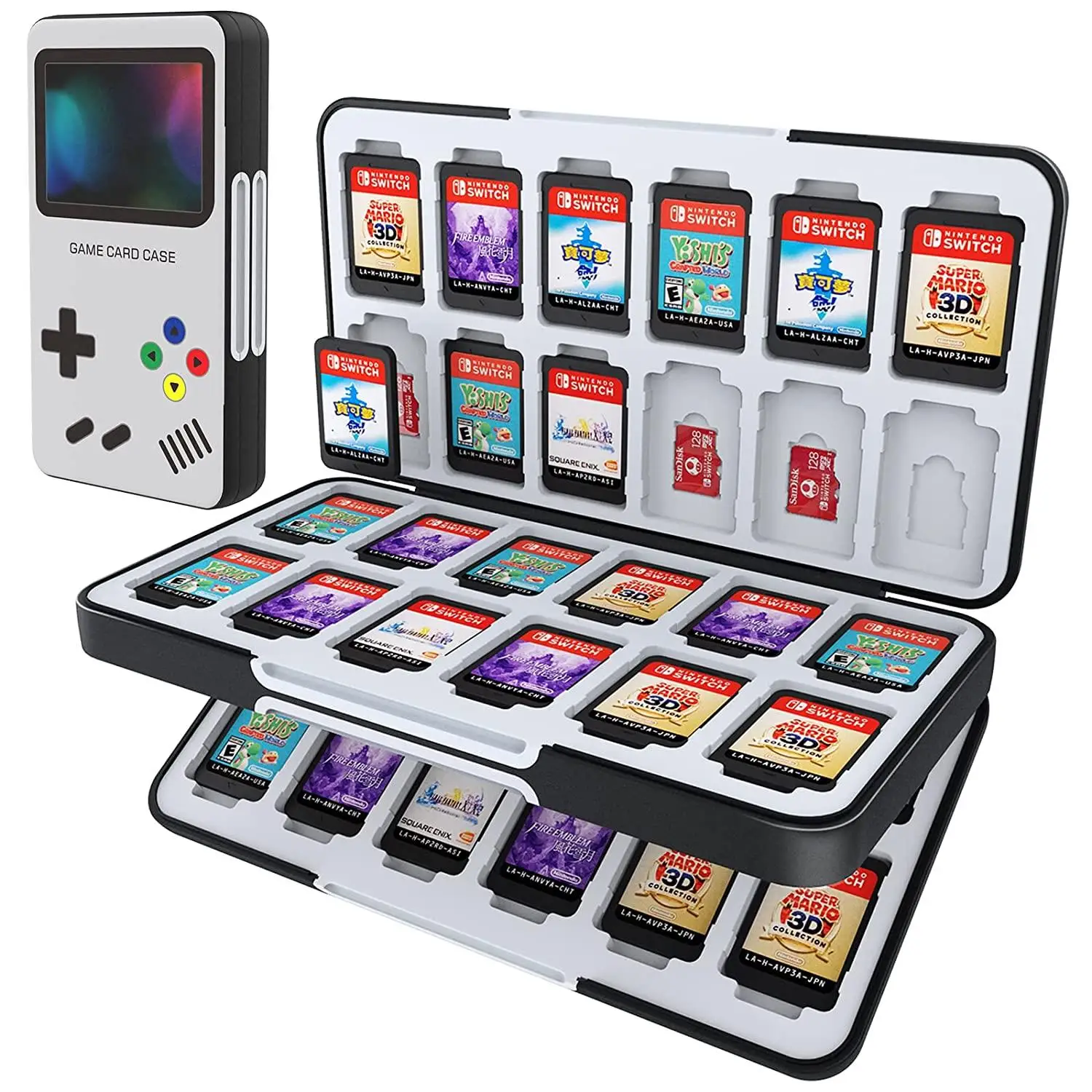 Custom 48 Slots Game Card Case Storage Box Game Accessories For Nintendo Switch Games Holder Cartridge Case
