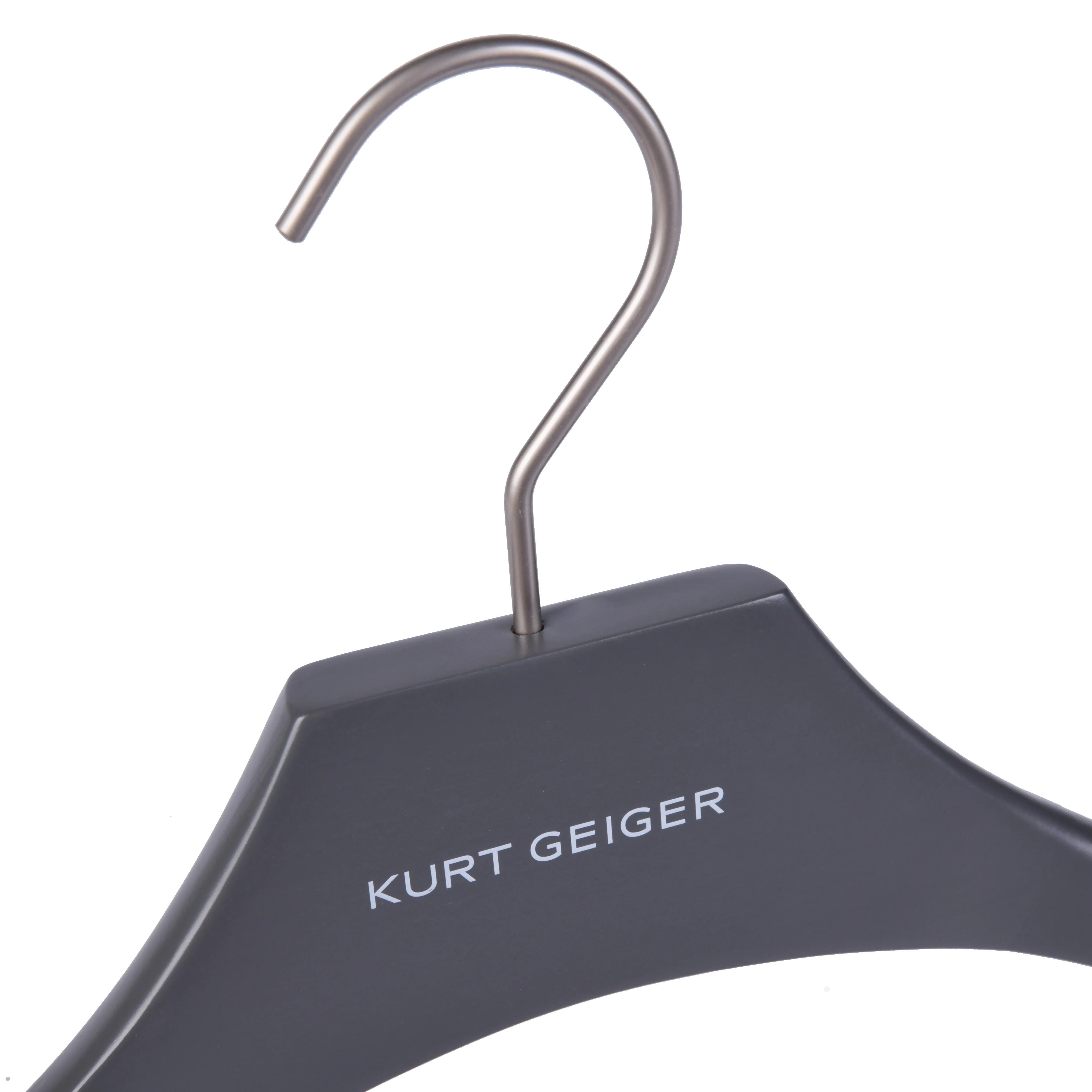 Fashion logo wooden clothes hangers customized for shop display