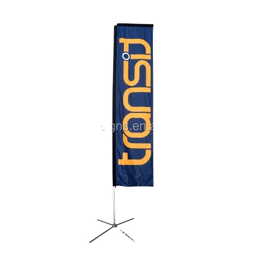 Wholesale pole beach flag wing feather flag outdoor custom feather flag for promotion and advertising