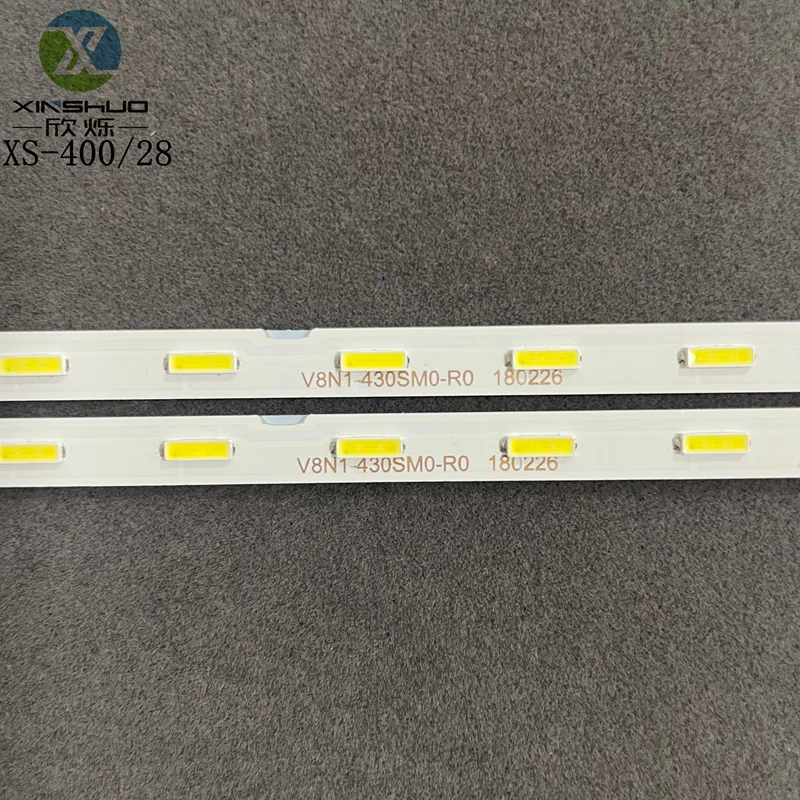 Комплект светодиодных V8N1-430SM0-R0 для Samsung с диагональю 43 дюйма ТВ 43NU7100 UE43UN7020 UE43NU7199 UE43NU7195 28 светодиодов Замена подсветки