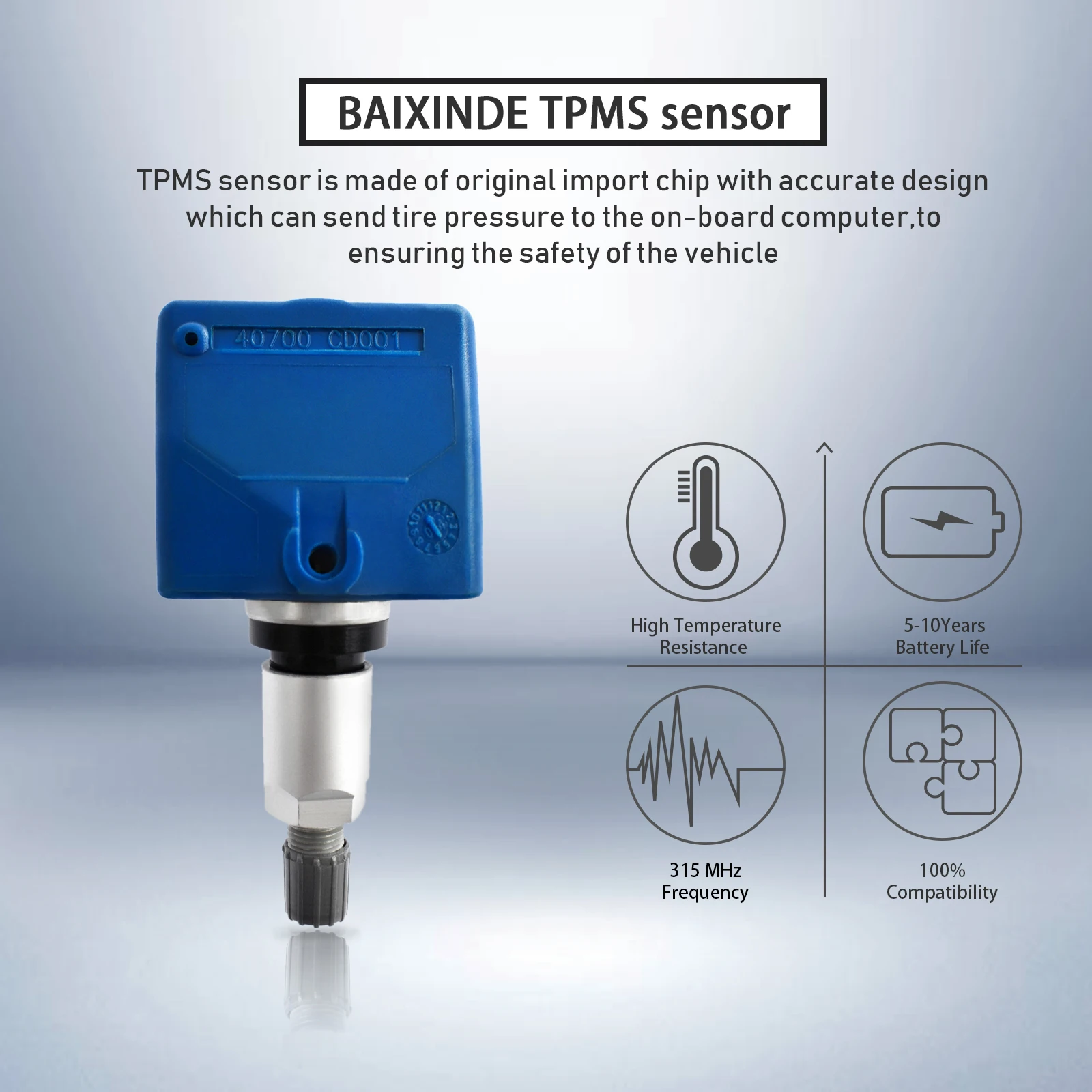 OEM 40700CD001 TPMS Tire Pressure Sensor For Infiniti G35 Q45 FX35 FX45 Nissan 350z Frontier Pathfinder