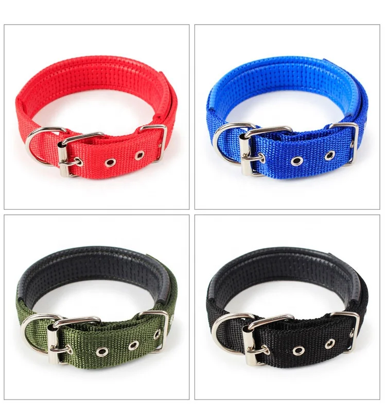 Factory Wholesale Adjustable Nylon Reflective Rope Pet Chain Lead Dog Collars