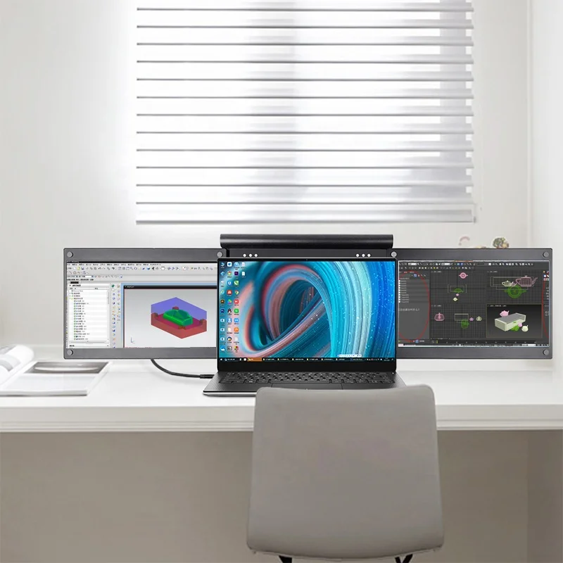 13.3 inch Portable Monitor IPS Trio Portable Dual Triple Screen Laptop Monitor