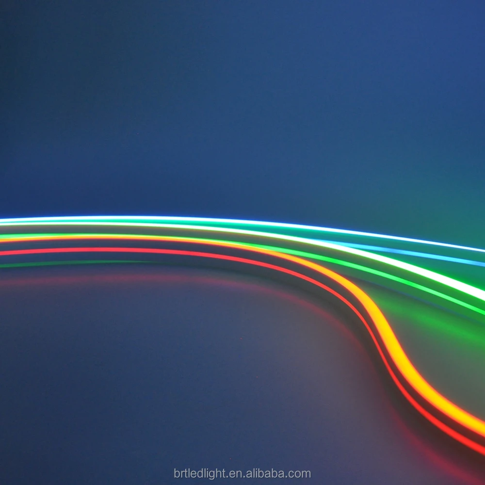 LED neon lihgt 6mm*12mm side bending SMD2835  red blue green white IP67 waterproof neon light