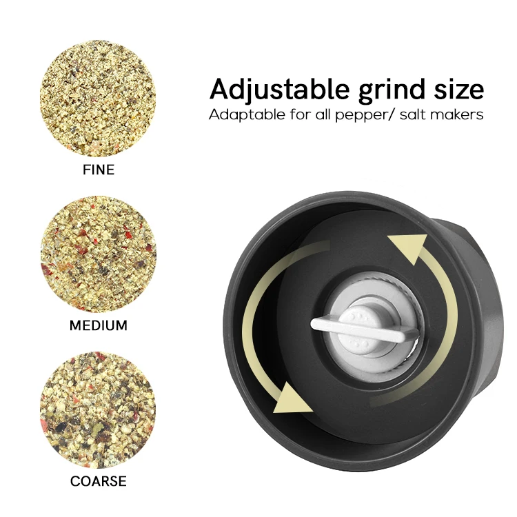 Набор для измельчения соли и перца регулируемая керамическая мельница с подставкой