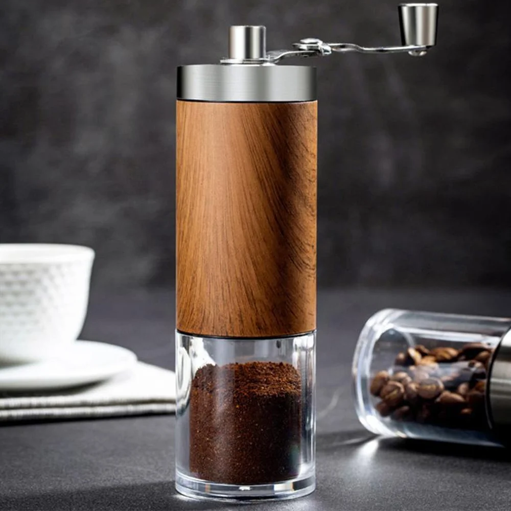 Manual coffee grinder ceramic core portable hand crank handheld manual coffee bean grinder