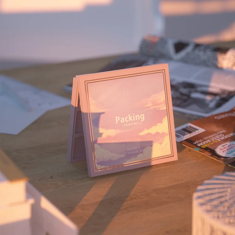new design custom eyeshadow palette packaging, empty eyeshadow palette,eyeshadow makeup palette