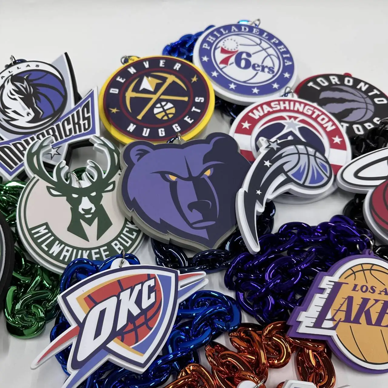 Custom Baseball Ice Hockey Football Club 8' NCAA Oversized Foam Necklace LOGO 3D EVA Foam Fan Chains