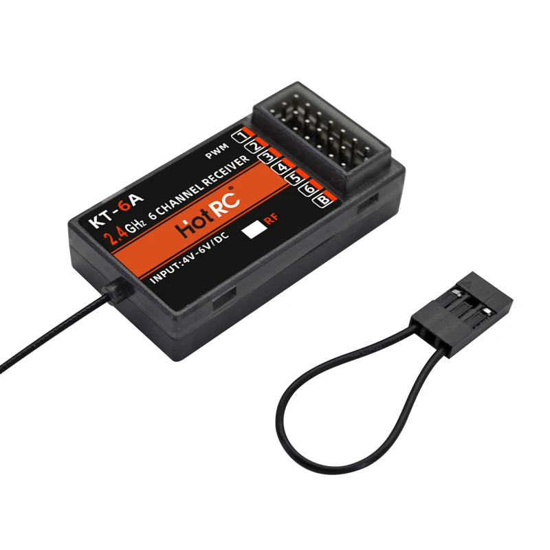 HOTRC горячий продукт внешняя антенна черный 6-канальный приемник для KT-6A 6CH приемника контроллера с дистанционным управлением