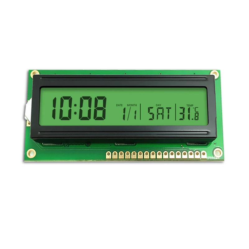 Customized yellow green blue 16x2 monochrome stn mono 3.3v 5v 1602 2*16 character lcd display