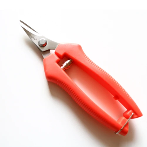 Factory Direct Wholesale Stock Stainless Steel Pruning Shears Picking Fruit Grape Fruit Branches Garden scissors
