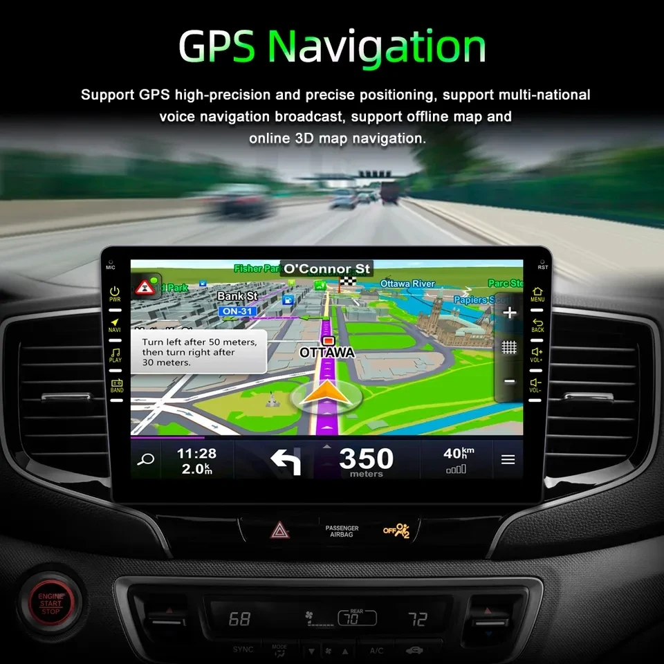 Universal 1 Din 2 Din 7' 9' 10' IPS Touch Screen GPS Wifi Rear Camera Android Car DVD Radio Android MP5 Player