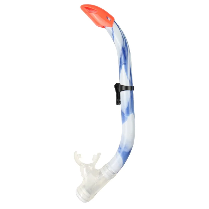 New Design Diving Equipment Supplier Silicone Mouthpiece Underwater Swimming Training Breathing Tube Semi-dry Snorkel for Kids