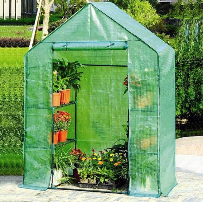 Walk in Greenhouse Portable Mini 8 Shelves Outdoor 3 Tier Green House