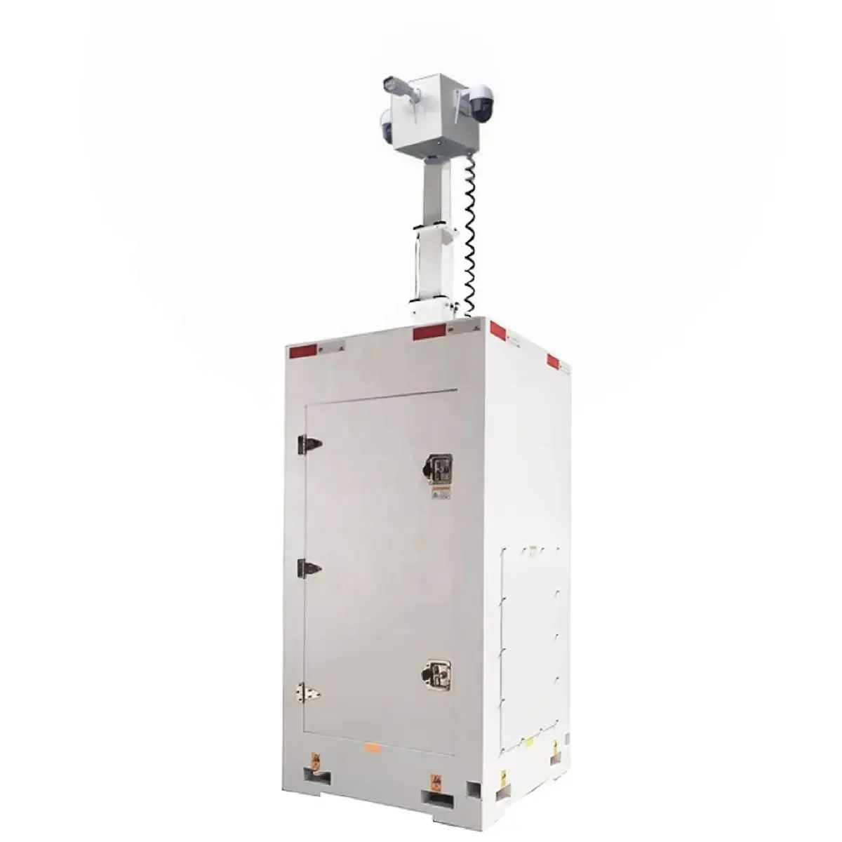Telescopic Video Surveillance Mobile CCTV Tower for Power Plant Monitoring