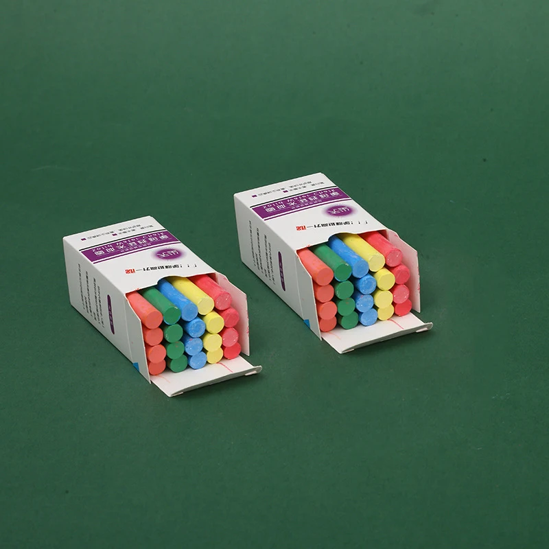 Top Sales White Colors Chalk Blackboard Erasable Paint 20Pcs  Colors Dustless Chalk For Kids Use