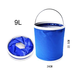 Travel Multifunctional 20L Portable Folding Bucket Clean Folding Bucket with Strong Handle