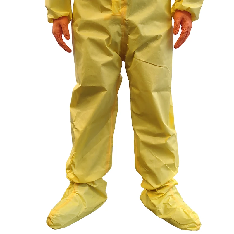 Painting Working Uniform Orange Blue Custom Color Men Large Size Adult Workwear PP PE Waterproof Disposable Chemical Coverall