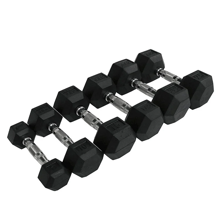 
Gym Rubber Hex Dumbbell 