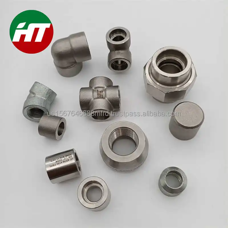 ASME B16.11 forged socket weld fittings a105n pipe fitting a105 fittings cap a105