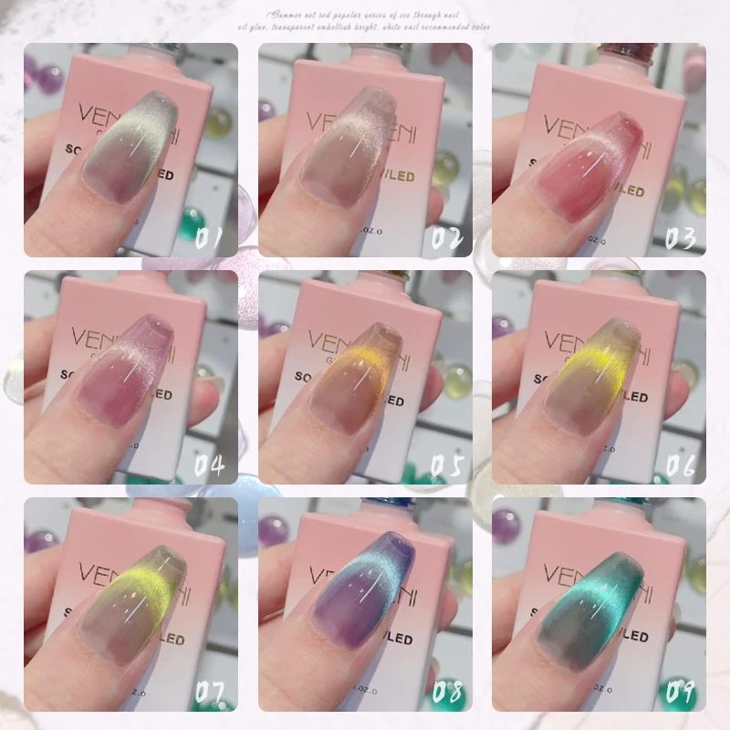 Vendeeni New 9 Color Series Cat Eye Gel Wholesale Gel Nail Polish Oem Nail Polish Gel Polish Color