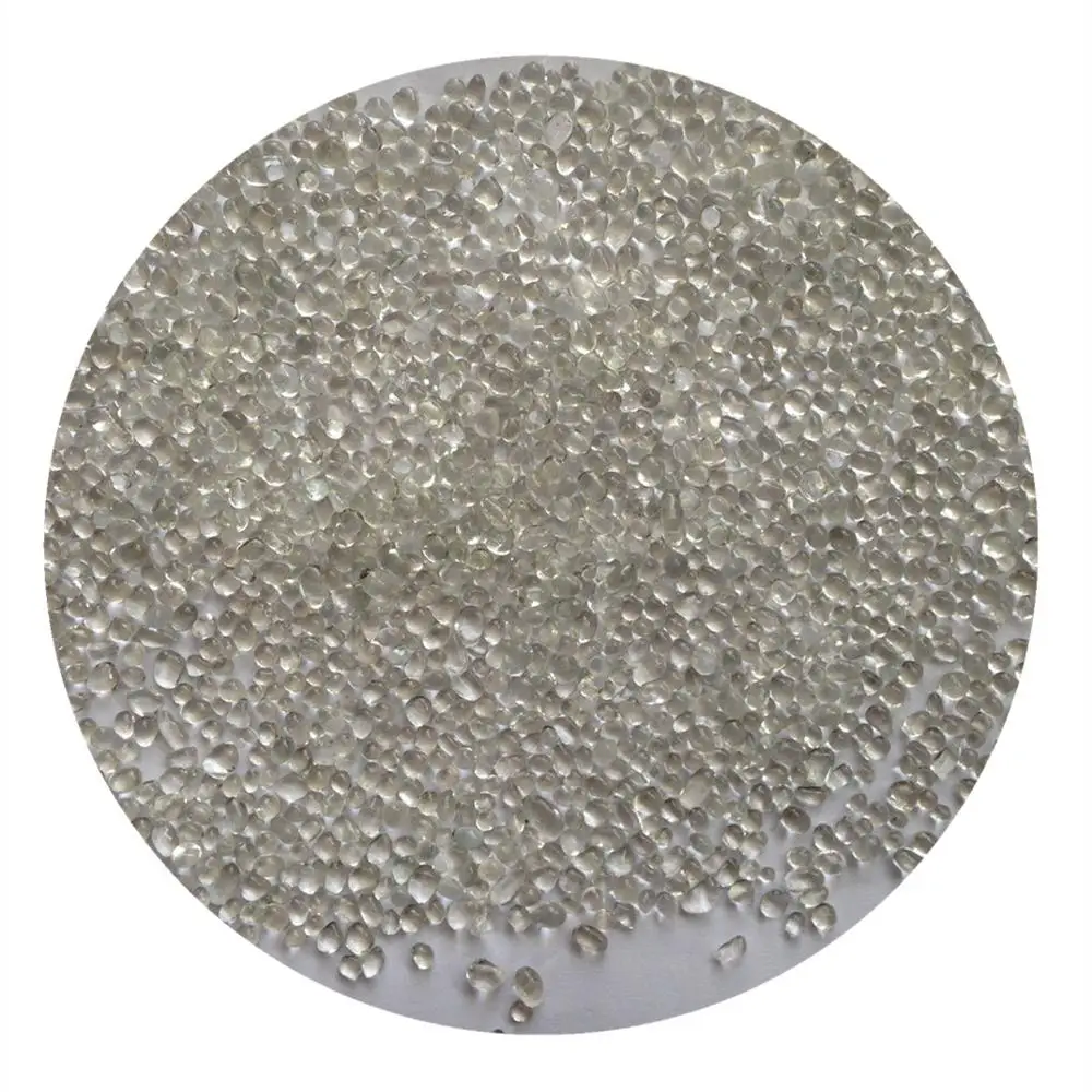 2-4mm Dark Blue Swimming Pool Irregular Glass Beads