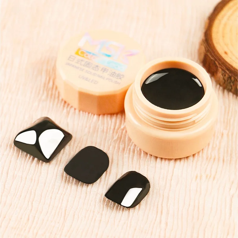 Nail Art Solid Pudding Jelly Gel Polish Private Label 42 Colors Solid Cream Nail Gel Polish