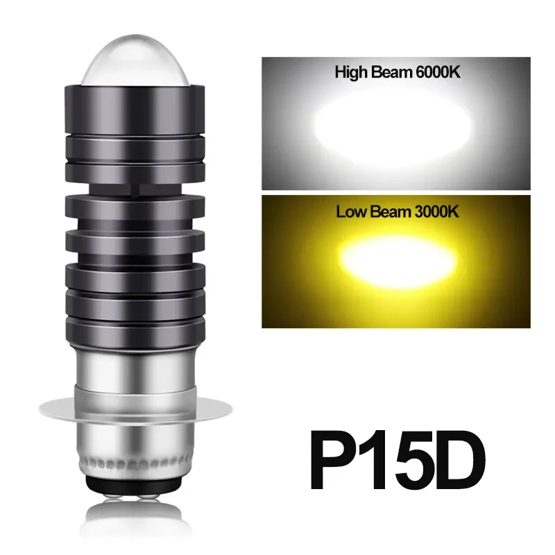 Super Bright CSP 10000Lm H4 LED Moto H6 BA20D P15D LED Motorcycle Headlight Bulb Lens Yellow Hi Lo Lamp Motorbike Headlight Lamp
