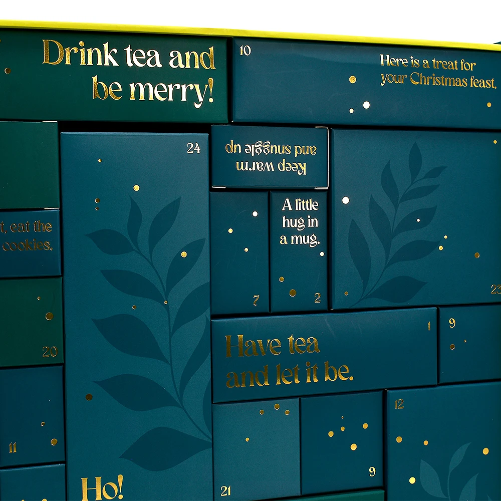 2024 Customized Logo Christmas Birthday Holiday Checkered Double Open Door Gift Box