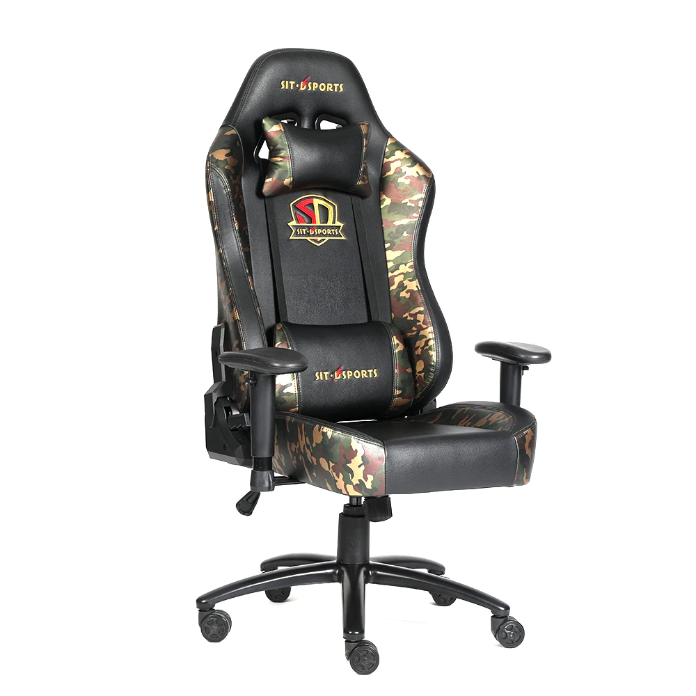 2021 NEW Style PU Leather Massage Camouflage Army PC Gaming Chair For Gamer