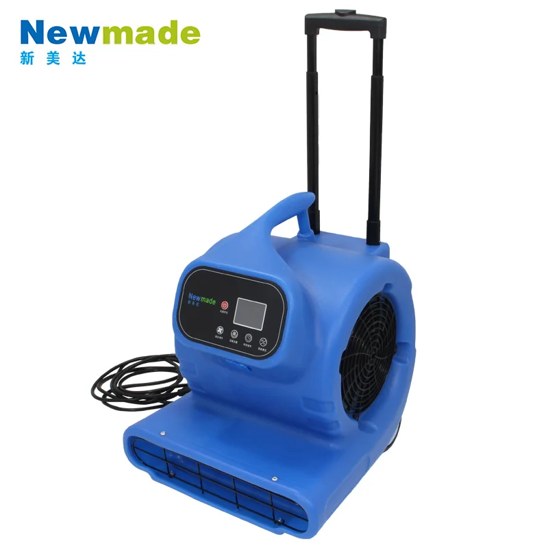 Long-lasting  blower Digital panel powerful 3 speed blower floor dryer cold fan grip handle and wheels