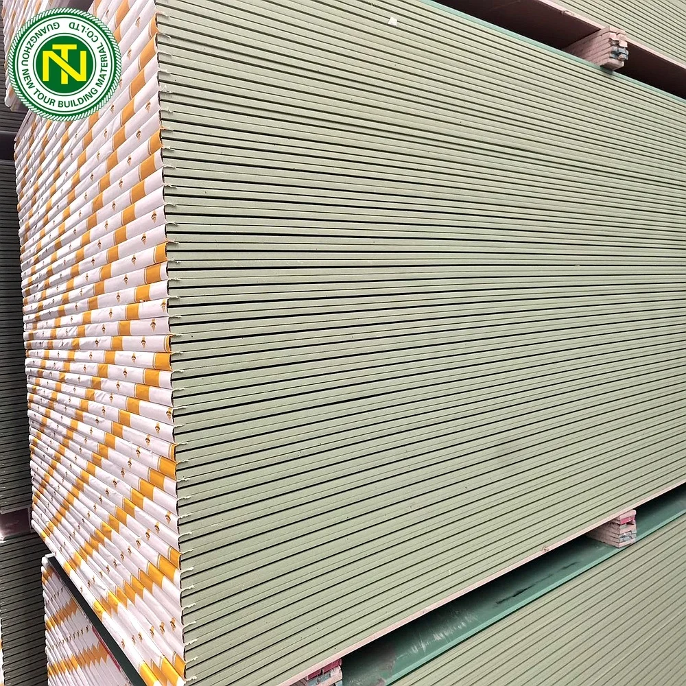 Fast Delivery 1200*2400mm*9/12mm Waterproof Plasterboard Perforated Drywall Gypsum Board In China