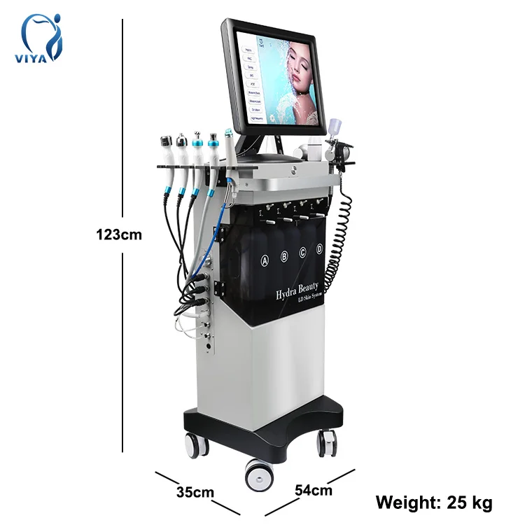 14 IN1  Skin Tightening Aesthetic medicine hydrodermabrasion facial machineaqua peel machine