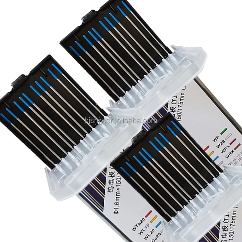 wolfram welding blue tip 2.4mm 150mm ground finish wl20 tungsten electrode rod