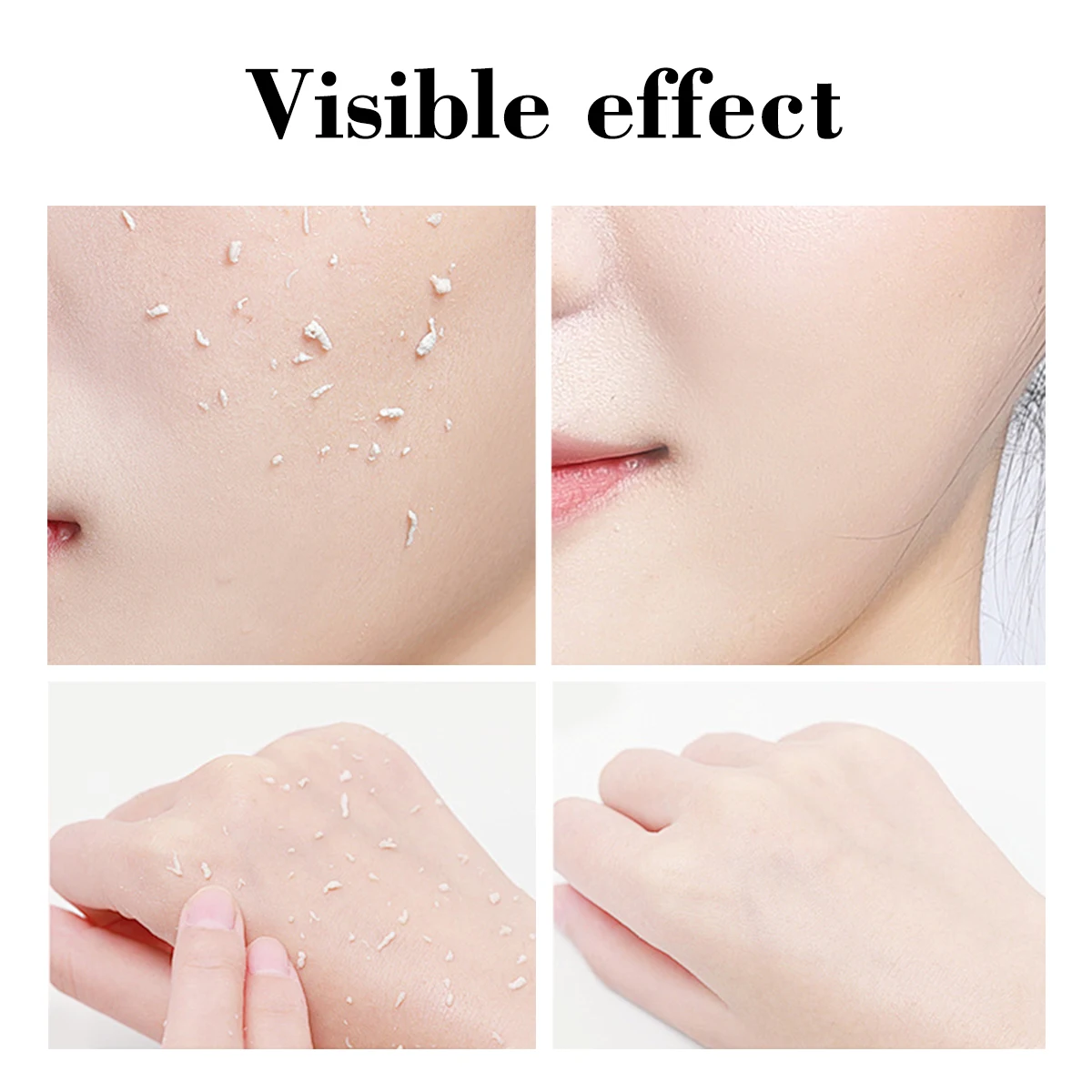 600ml White Tea Sea Salt Exfoliating Gel Face Body Scrub Peeling Cleansing Scrub Gel Dead Skin Removal Skin Care Peeling Gel
