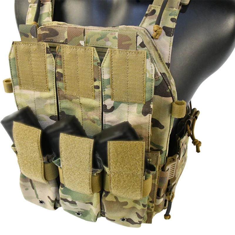 GAF Quick Release Laser Cut Molle Plate Carrier 1000d Nylon Chaleco Tactico Camouflage Tactical Vest