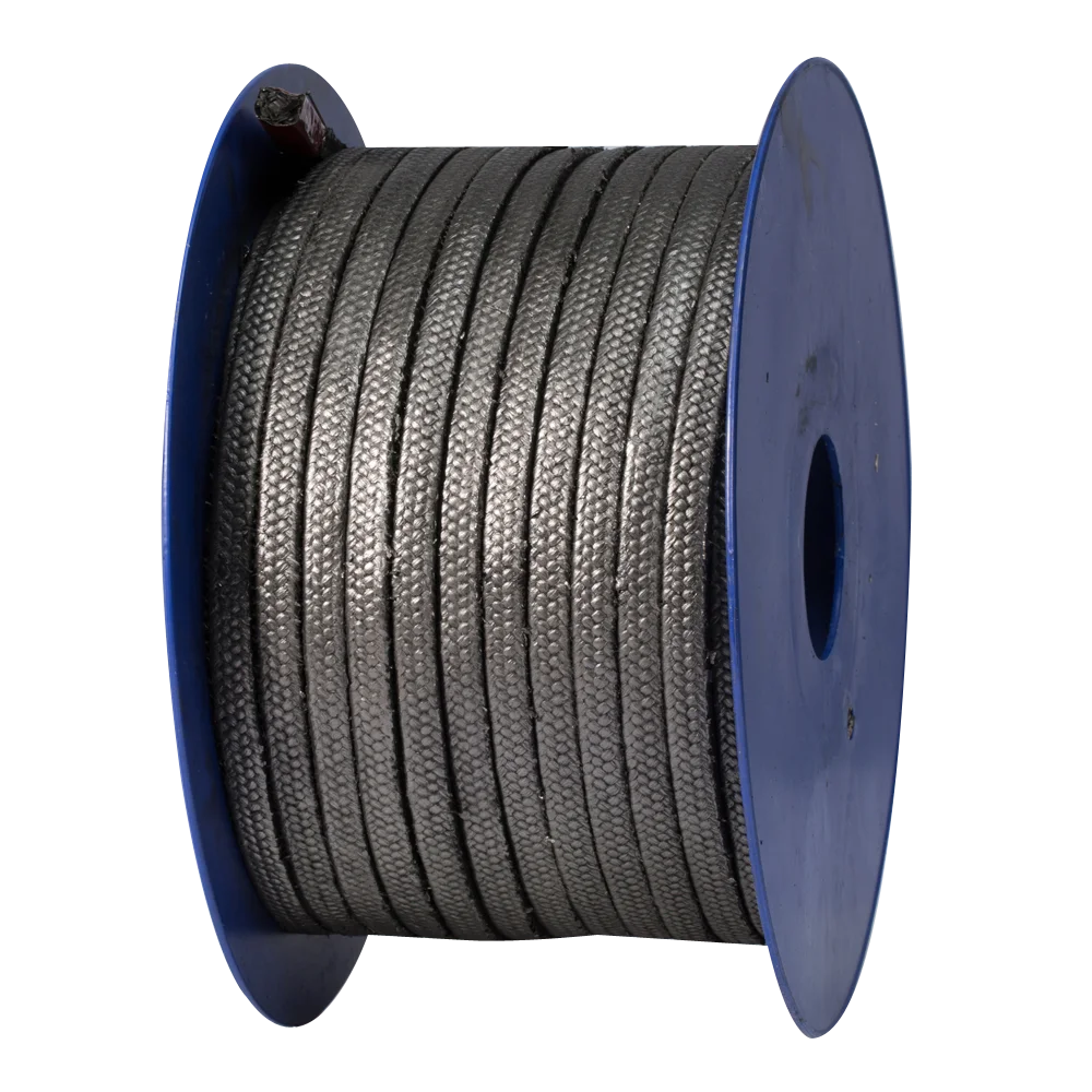 Oil lubricated  non asbestos graphite packing with rubber