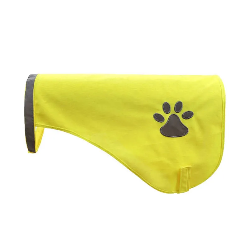 Fluorescent Orange Yellow Highlight Reflective Pet Dog Vest Jacket Dog Safety Vest