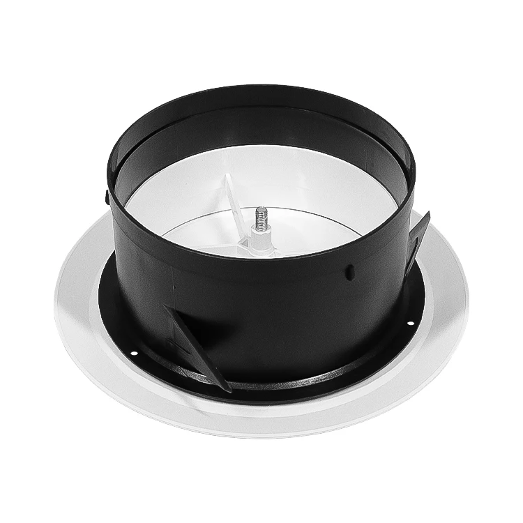 Hvac Systems Air Conditioner Ceiling Adjustable Abs Plastic Round Adjustable Air Ventilation Diffuser