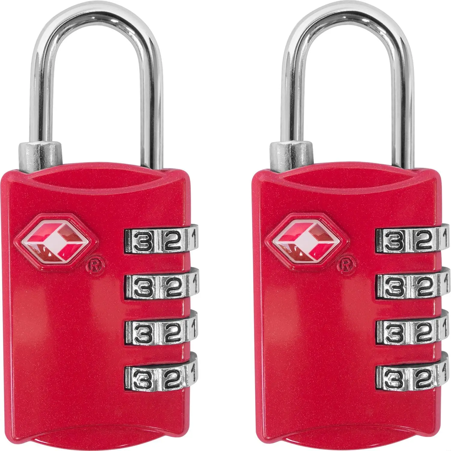 Europe  America Popular TSA lock 4 Digit Combination Steel Luggage Travel Padlock Password PadLocks