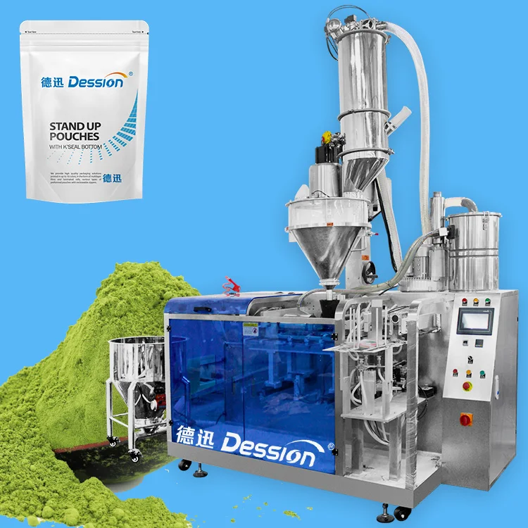 Automatic 120g 300g Greens Powder Smoothie Pouch Packing Machine Moringa Powder Wheat Grass Powder Doypack Filling Machine