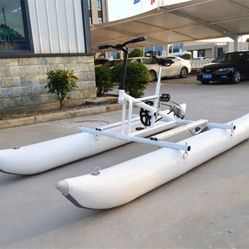 Hot sale water inflatable bicycle park amusement three-wheeled water bicycle for sale